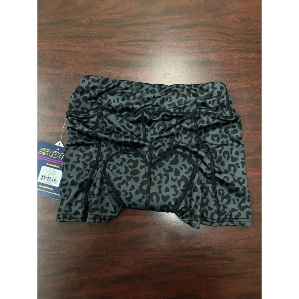 NWT Zoic Cheetah Print Barley There Liner Mountain Bike Shorts- Small